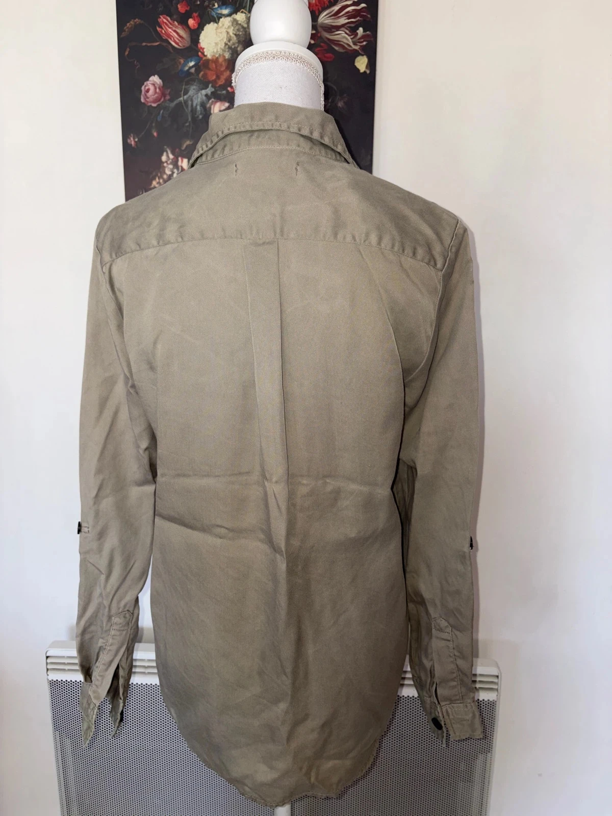 Primark khaki long-sleeve shirt size M / 38 – photo 3